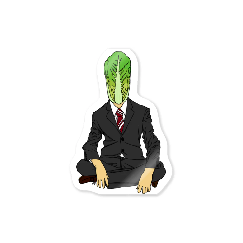 チャリの野菜人間ハクサイ Sticker