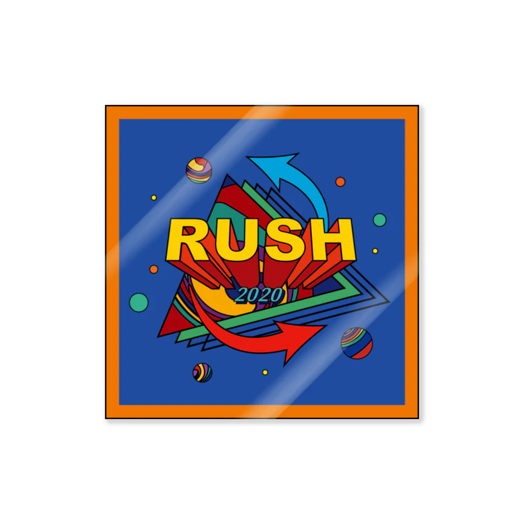 多摩美硬式テニス部フリーマーケットのRUSH Sticker