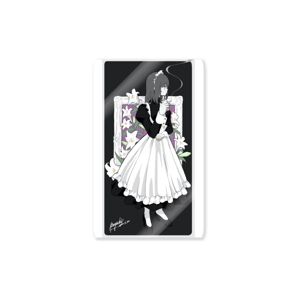 ぱやち / ハヤシヒビキのchill-maid-lily Sticker
