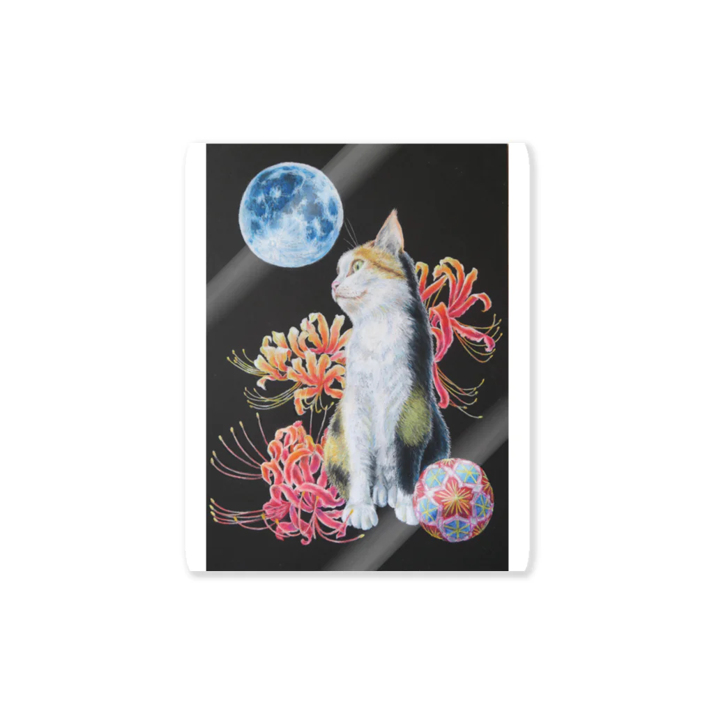 Ａｔｅｌｉｅｒ　Ｈｅｕｒｅｕｘの猫と曼珠沙華 Sticker