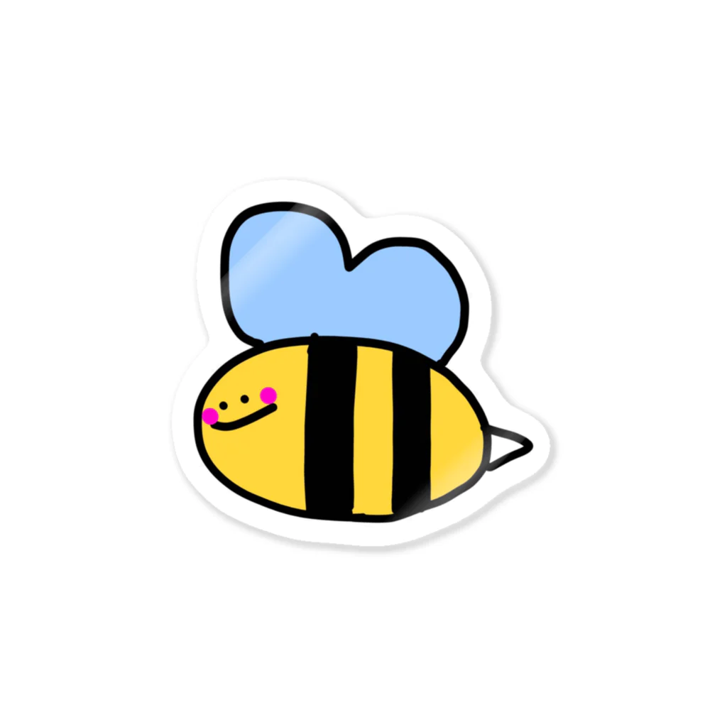 LoveAmooNのへんてこキャラクター はちさんの『びー』🐝💗 Sticker