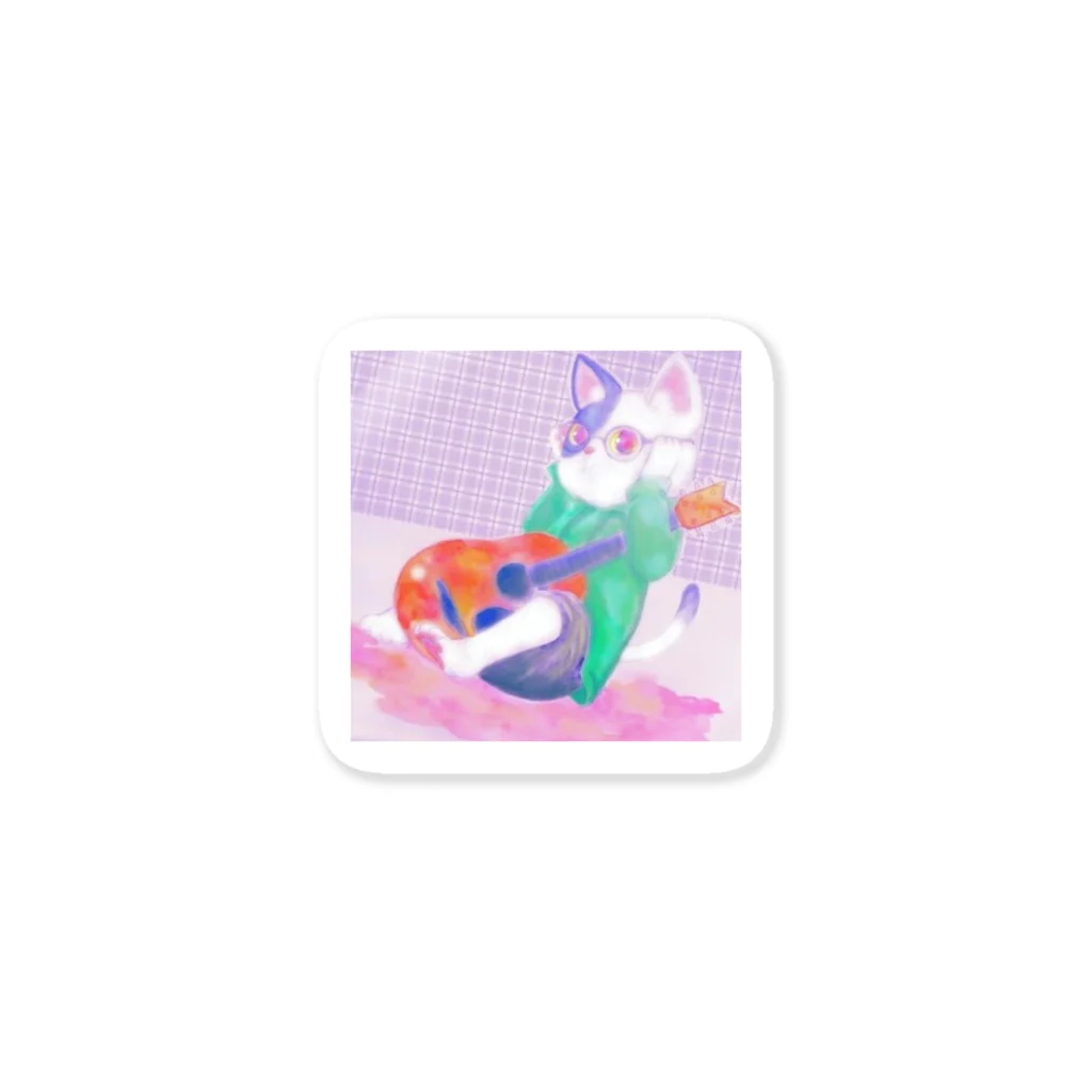 駄菓子工房の押し猫 Sticker