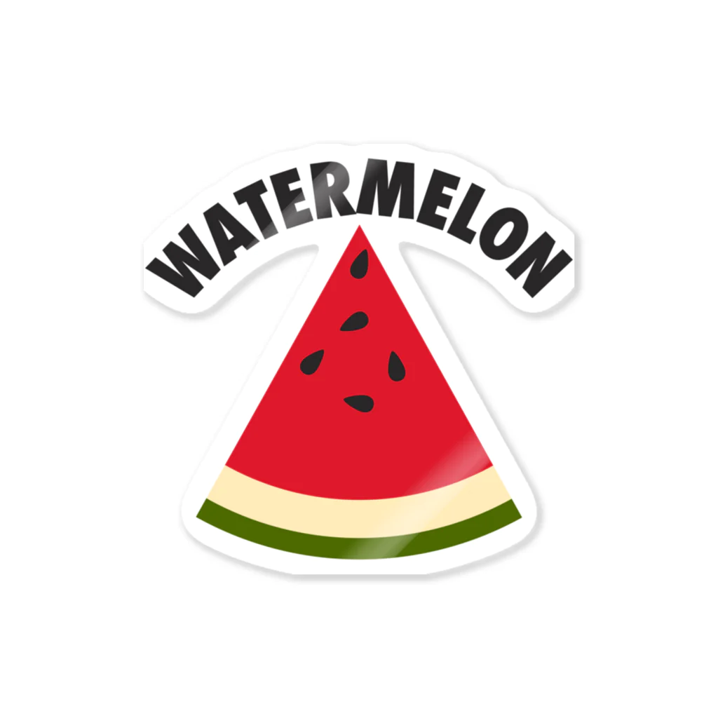 DRIPPEDのWATERMELON 扇形 Sticker