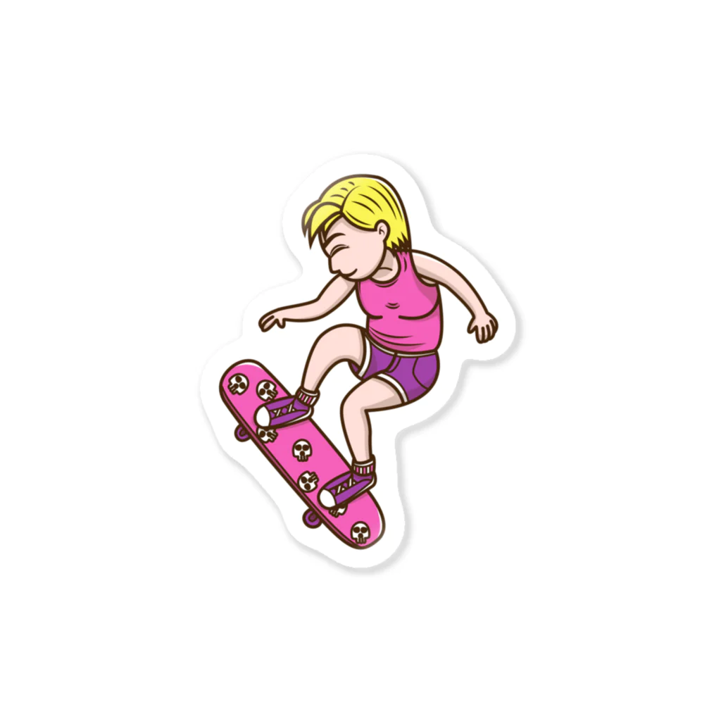 Sophie's storeのスケボー少女 Sticker