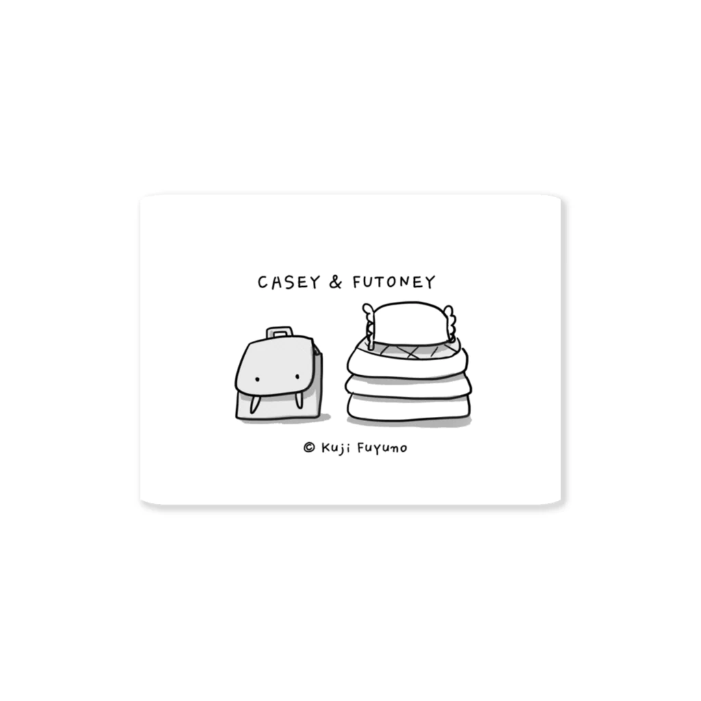 カバンたんとフトンたんの店のCASEY & FUTONEY Sticker