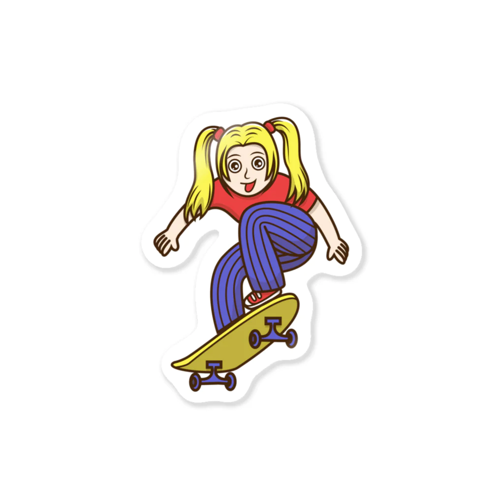 Sophie's storeのスケボー少女 Sticker