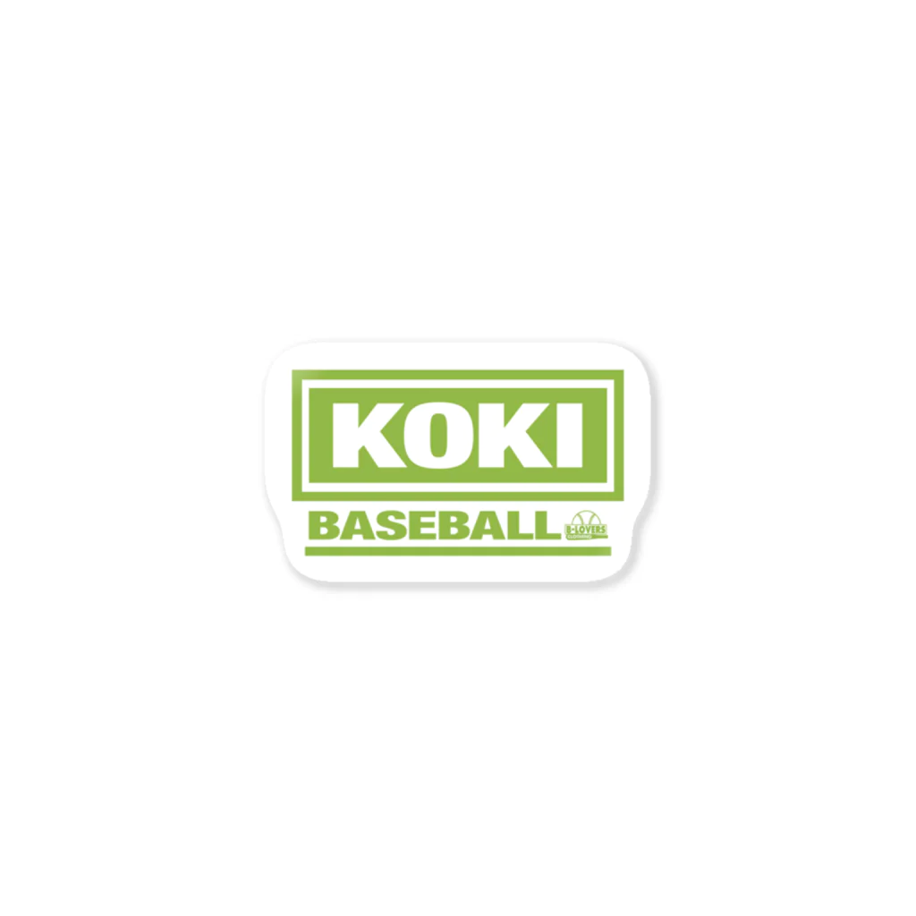 BASEBALL LOVERS CLOTHINGの「KOKI BASEBALL」 ステッカー