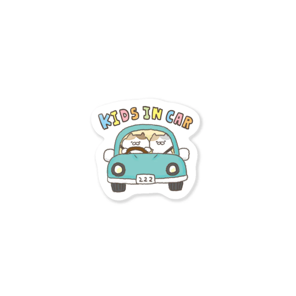 おからドーナツのアトリエのkids in car【キッズインカー】 Sticker