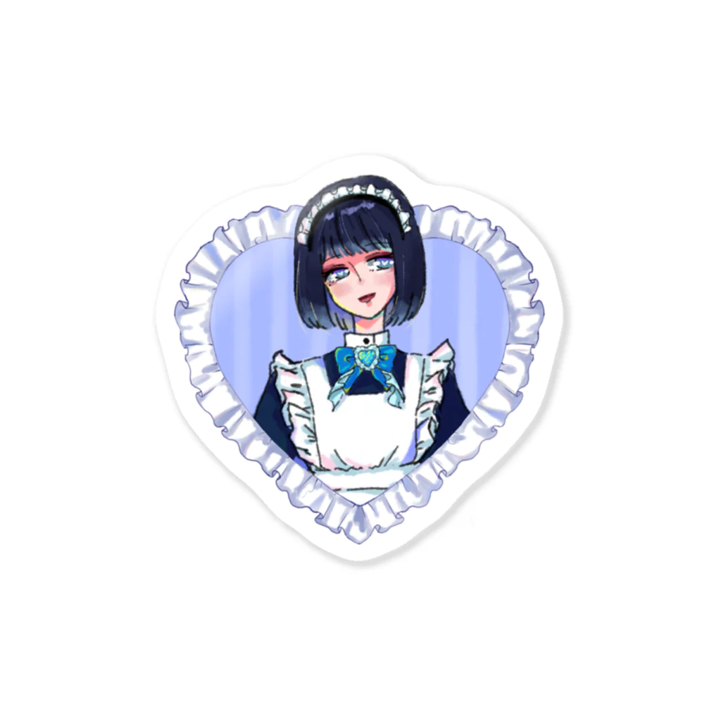 Maid de Familleの次女ちゃん / ハートステッカー Sticker