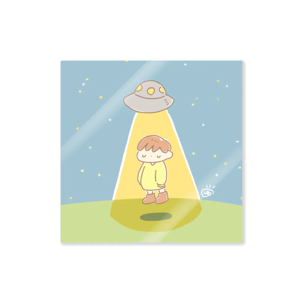 ゆあがりのUFO ステッカー