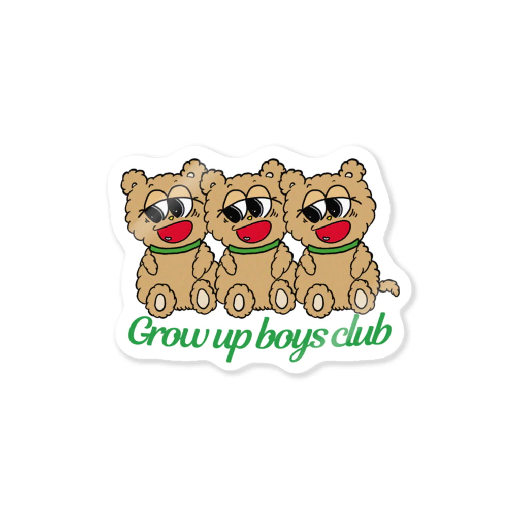 Grow up boys clubのBear's ステッカー