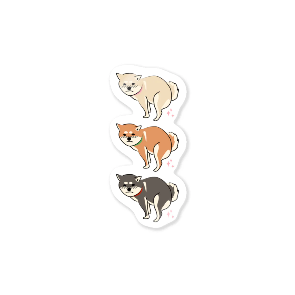 しっぽ堂の柴犬きばるくん Sticker