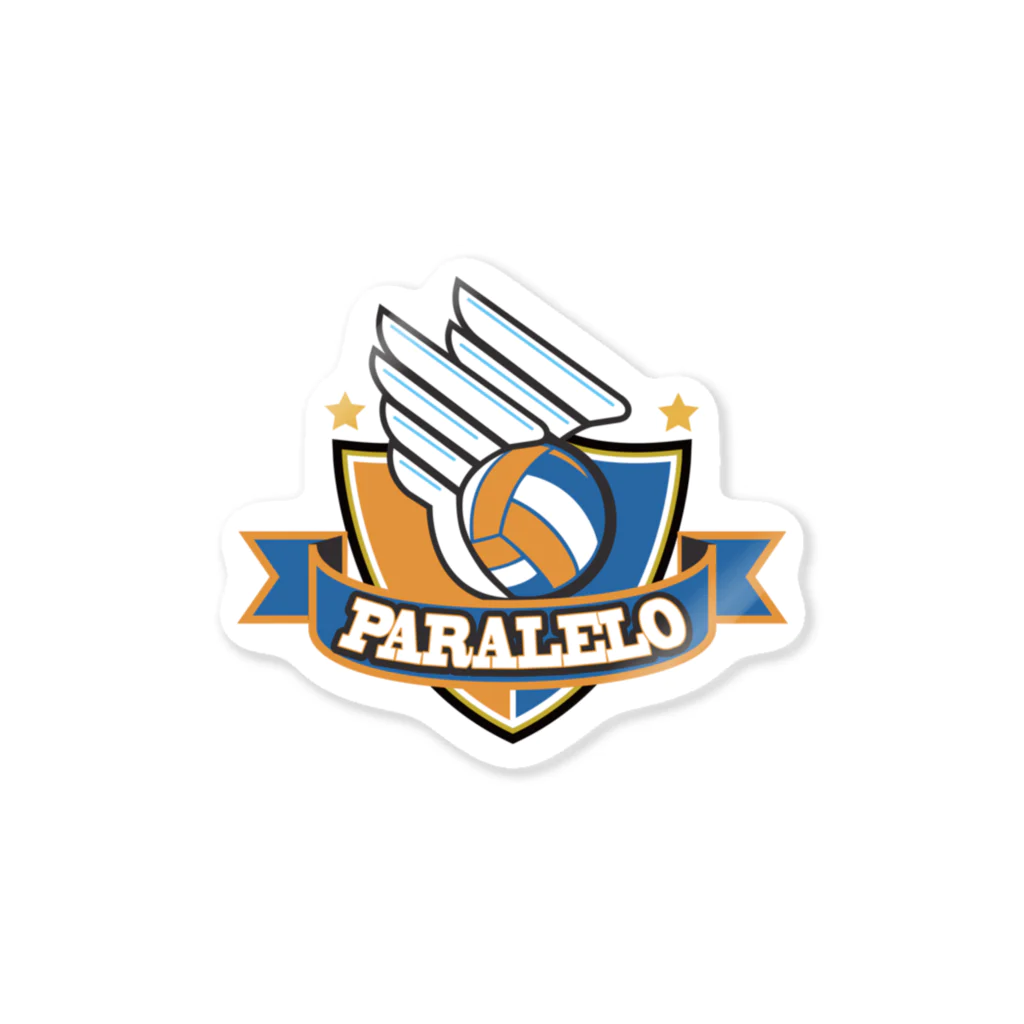ParaleloVolleyballClubのパラレロバレーボールクラブ ロゴステッカー ステッカー