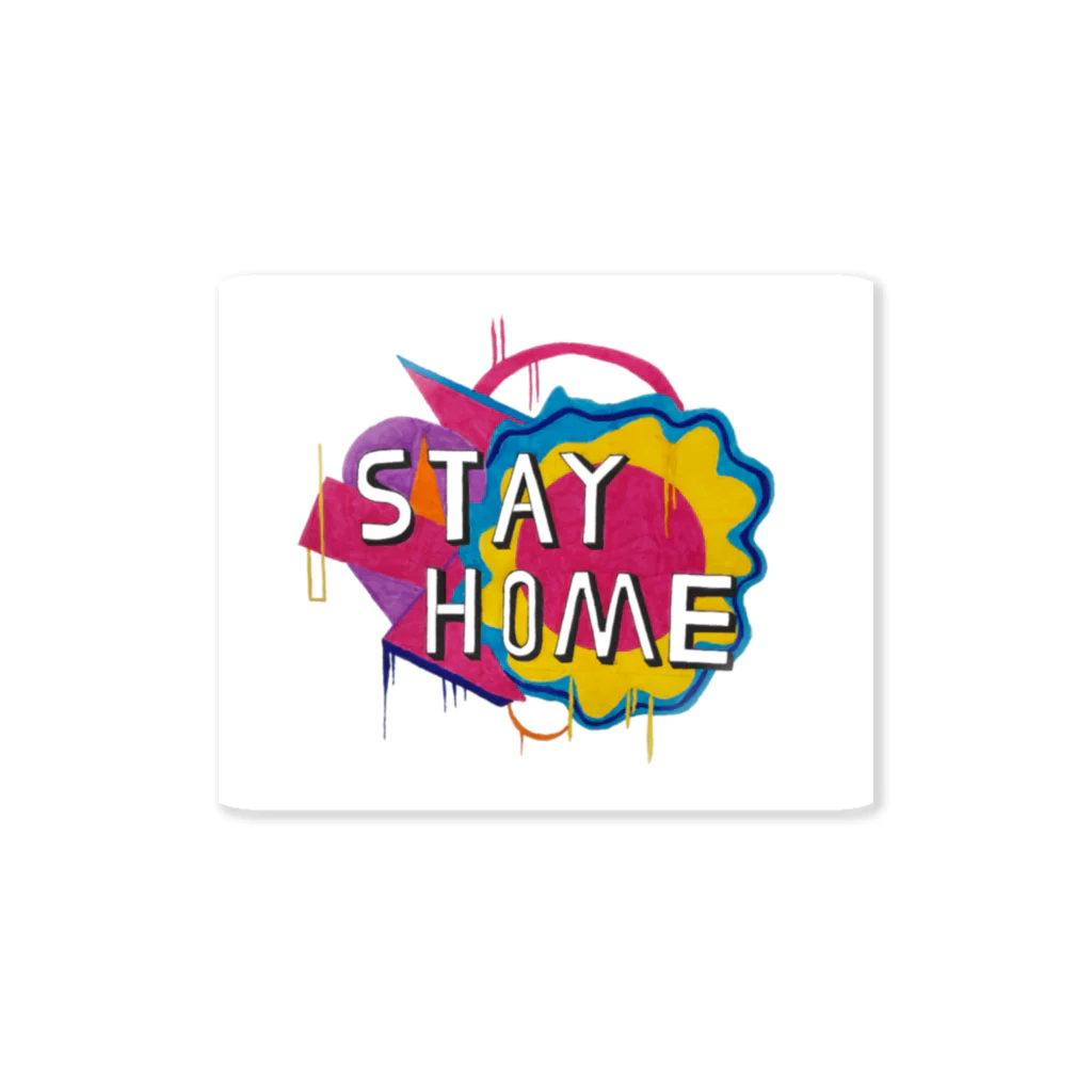 KAT Graphic ●のSTAY HOME × STREET PAINTING ステッカー