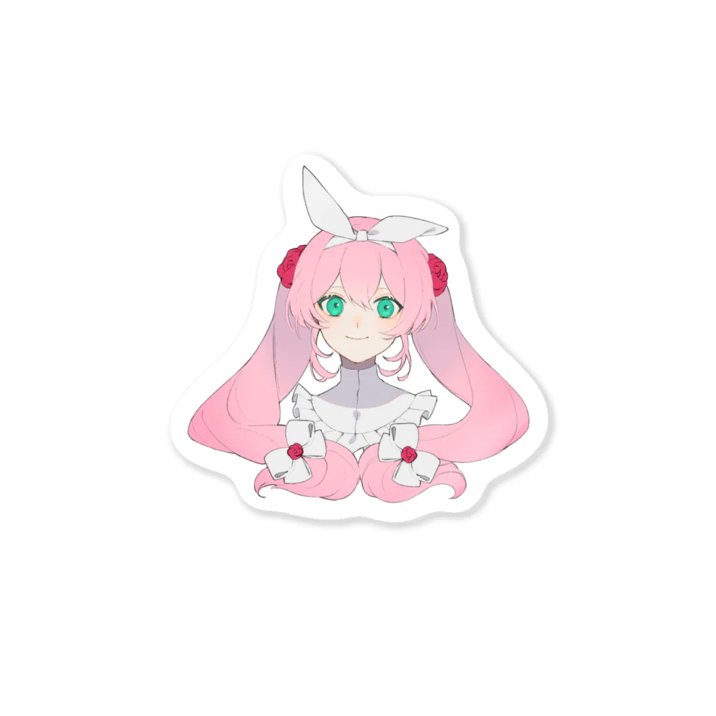 RLのリボンと少女 Sticker