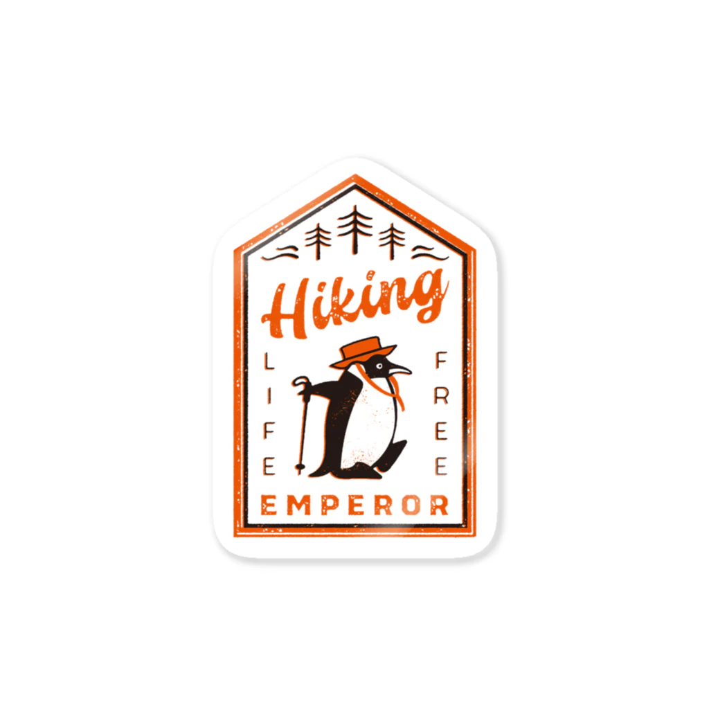 U.S.A.T.のハイキングコウテイペンギン Sticker