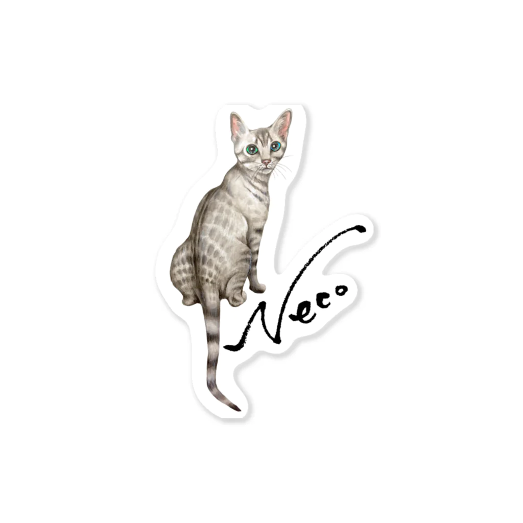 idumi-artの猫　Neco Sticker