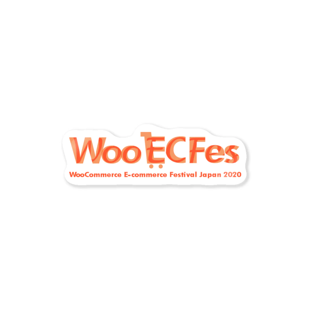 WooECFesのWoo EC Fes シンプルロゴ ステッカー Sticker