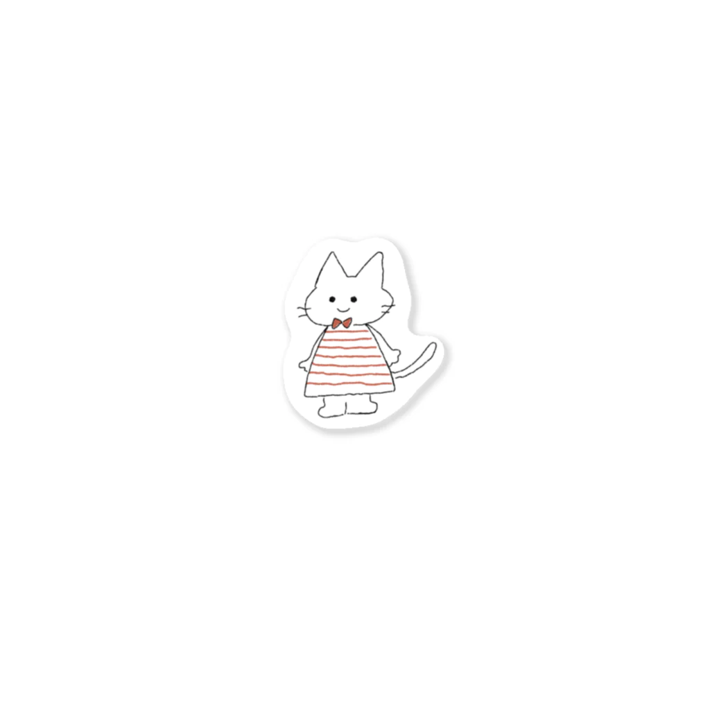 geko_sukeのストライプねこちゃん Sticker