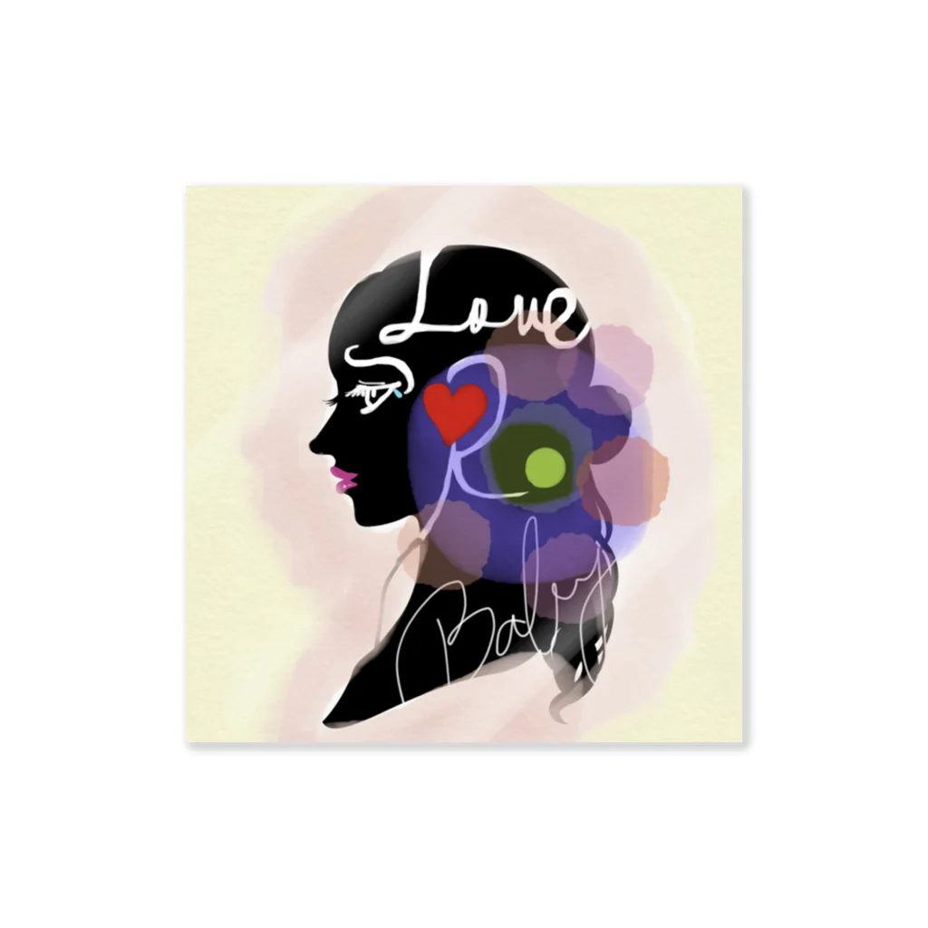 BABY ASMRのお店のLove ASMRステッカー Sticker