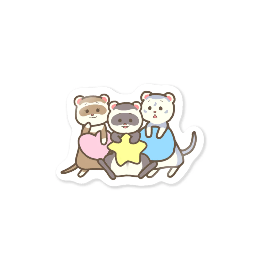 トトノザウルスの日常のなかよしふぇれっとさん Sticker