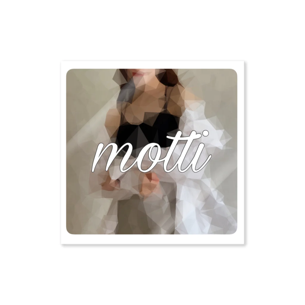 motti (モッティ)のmotti ロゴ (ポリゴン) Sticker