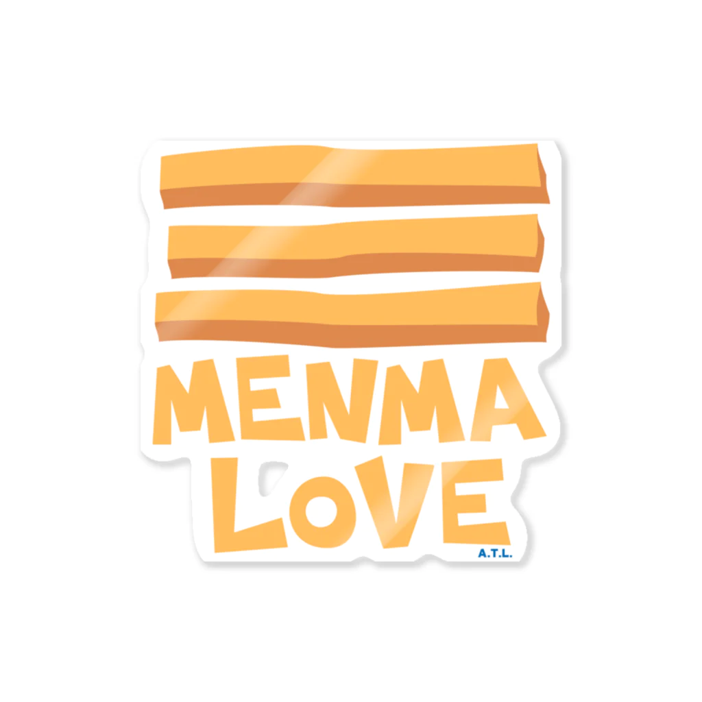 DALMA商會のMENMA LOVE ステッカー