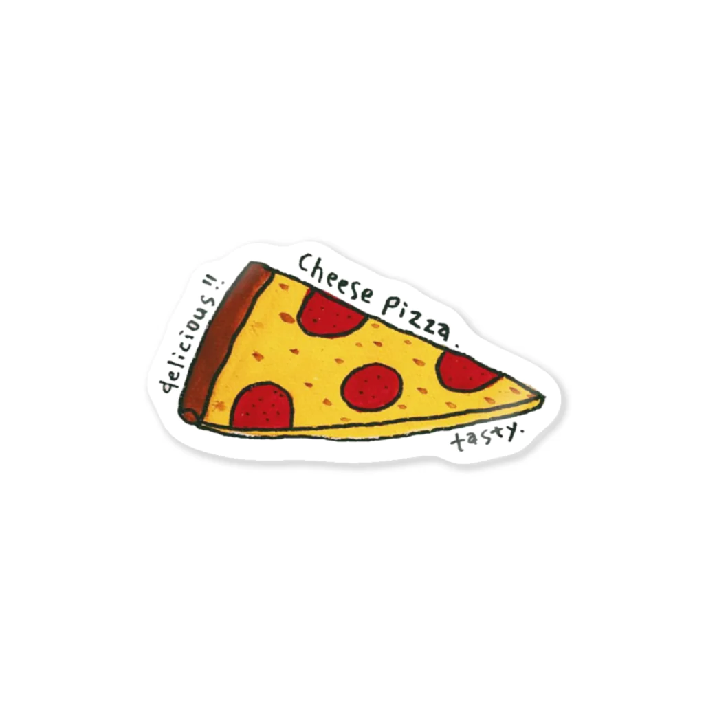 hawkのcheese pizza ステッカー