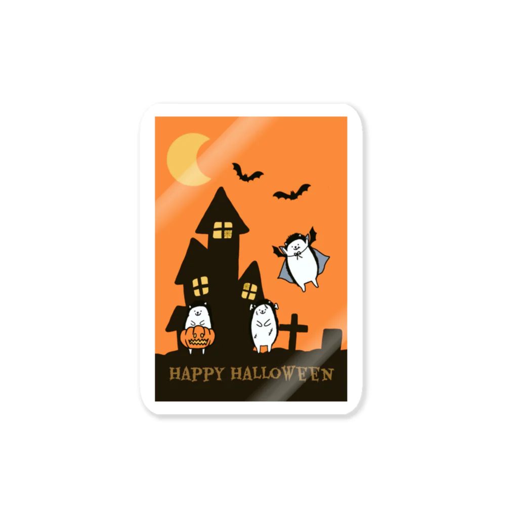 ハリネズミの世界のハロウィンハリネズミ Sticker