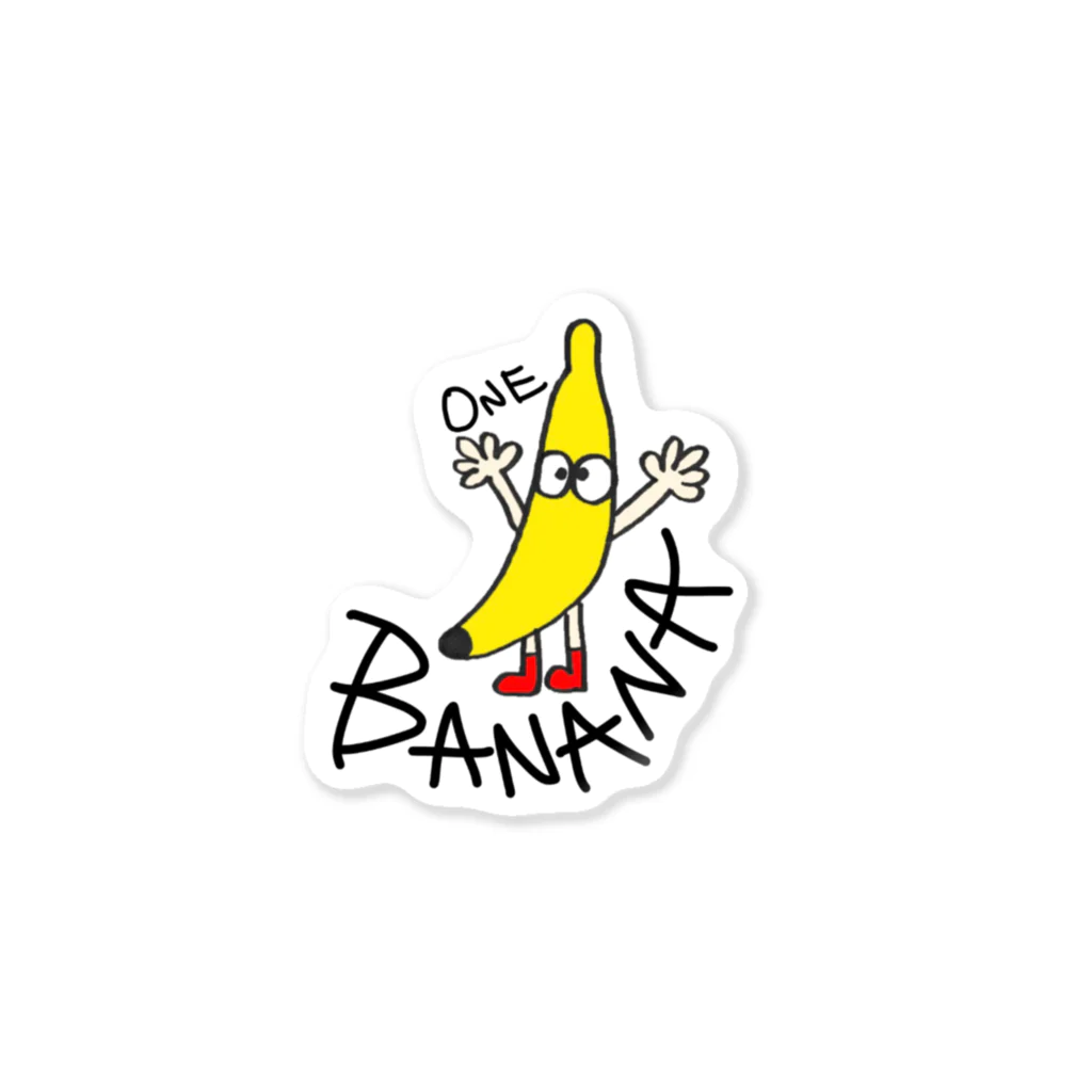 ONEのBanana goods Sticker