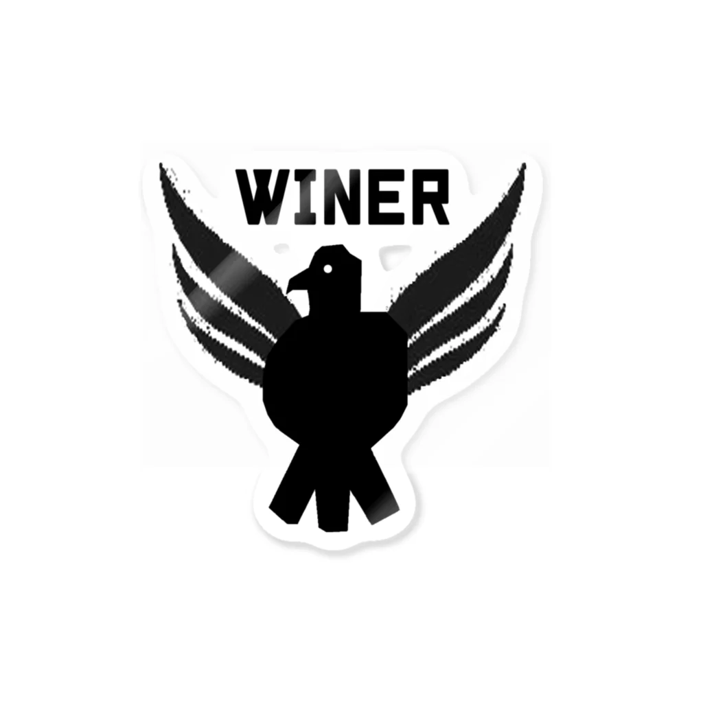 Danke Shoot CoffeeのWiner Hawk Sticker