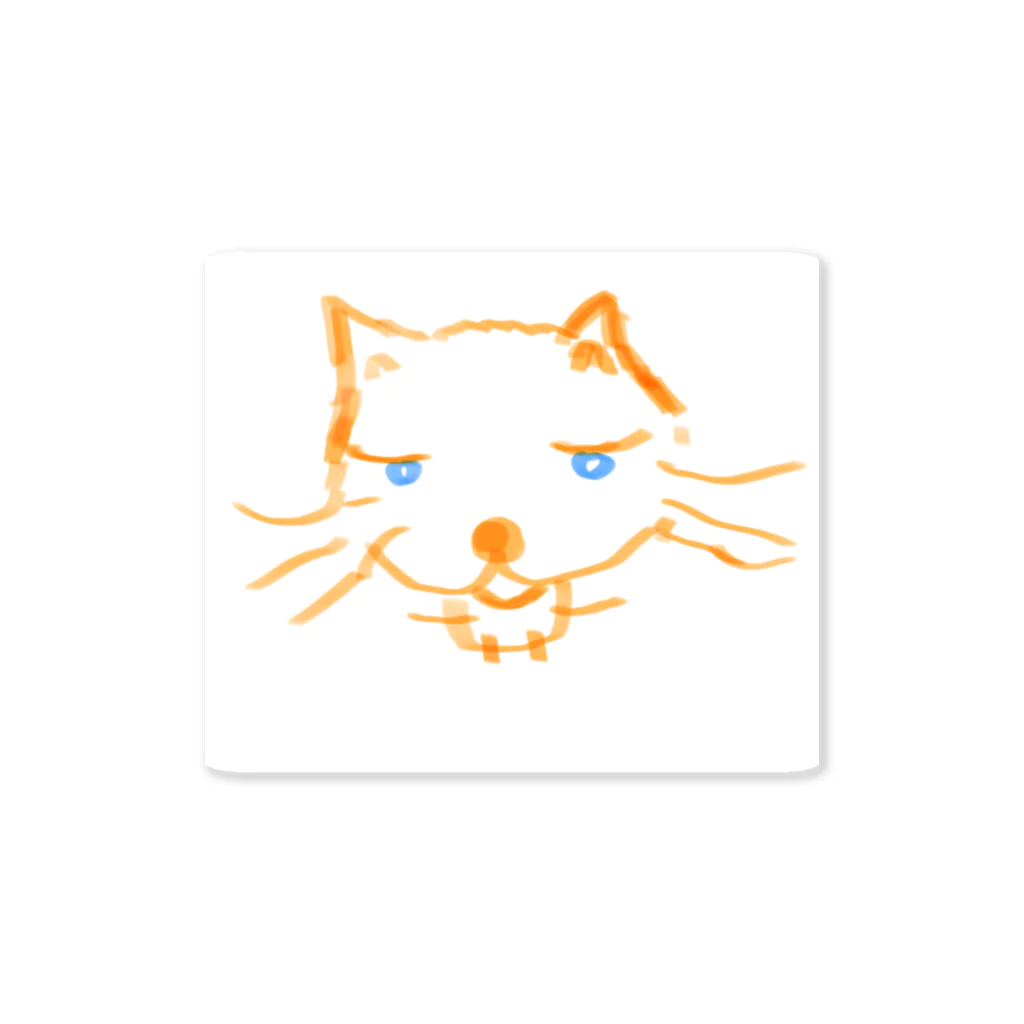 ライト・ケアのショップのオレンジ色の猫 ねこっと Sticker