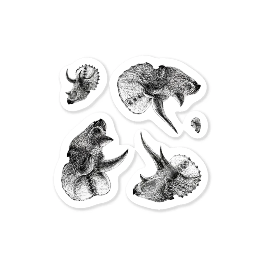 segasworksのTriceratops prorsus growth series Sticker