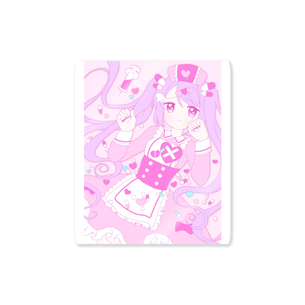 かわいいもののおみせ　いそぎんちゃくのゆめかわナースちゃん Sticker