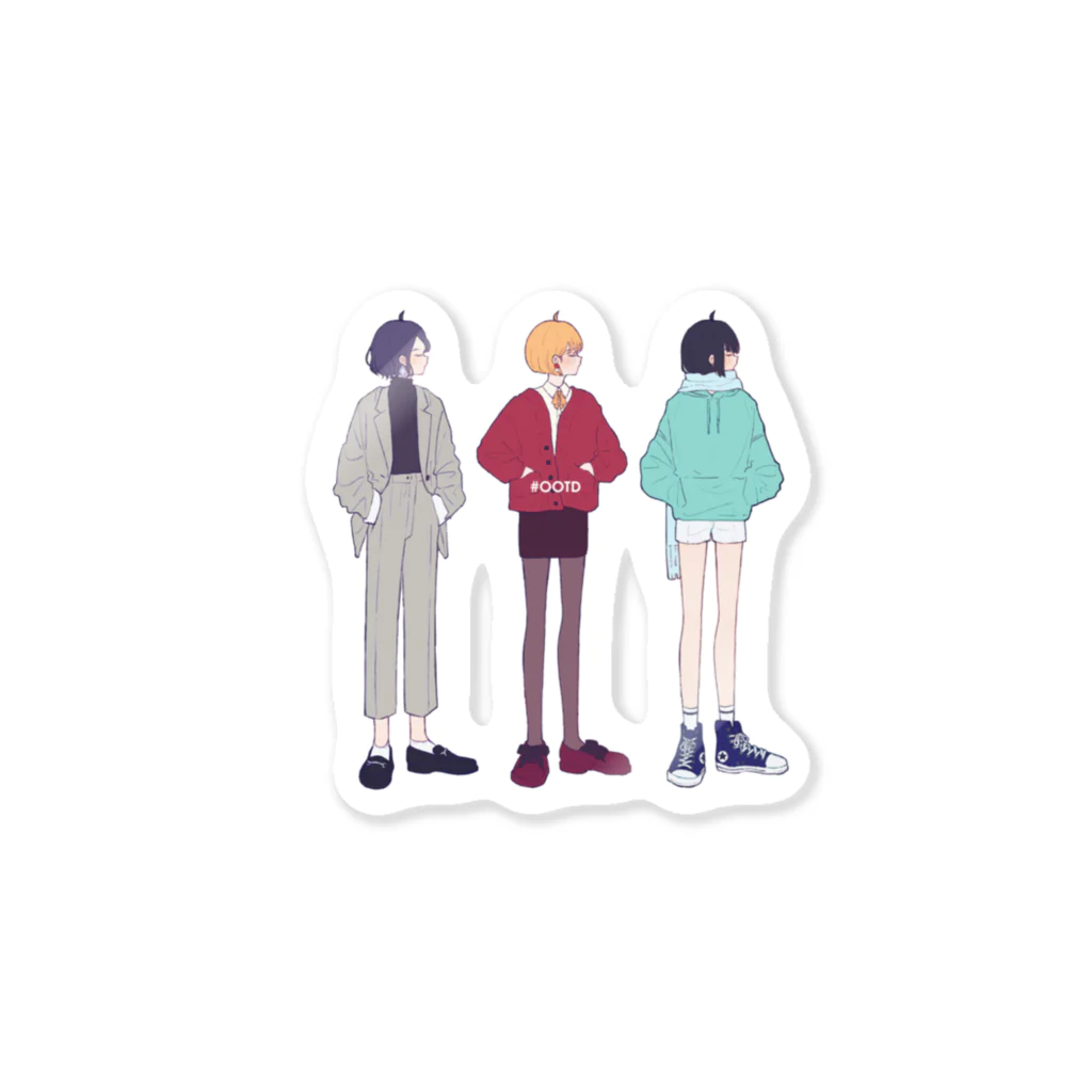 こんばんはの#OOTD Sticker