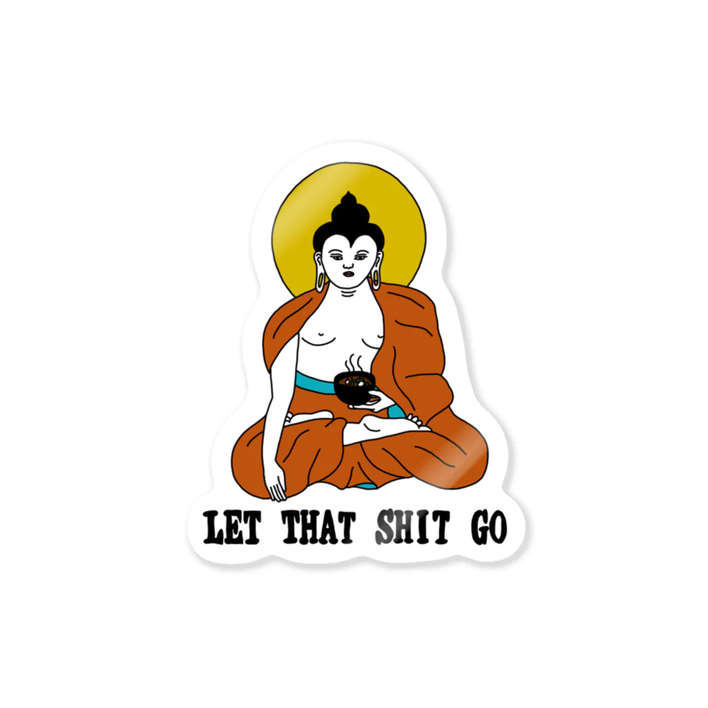 ITSUMItalkstoreのLET THAT SHIT GO Sticker