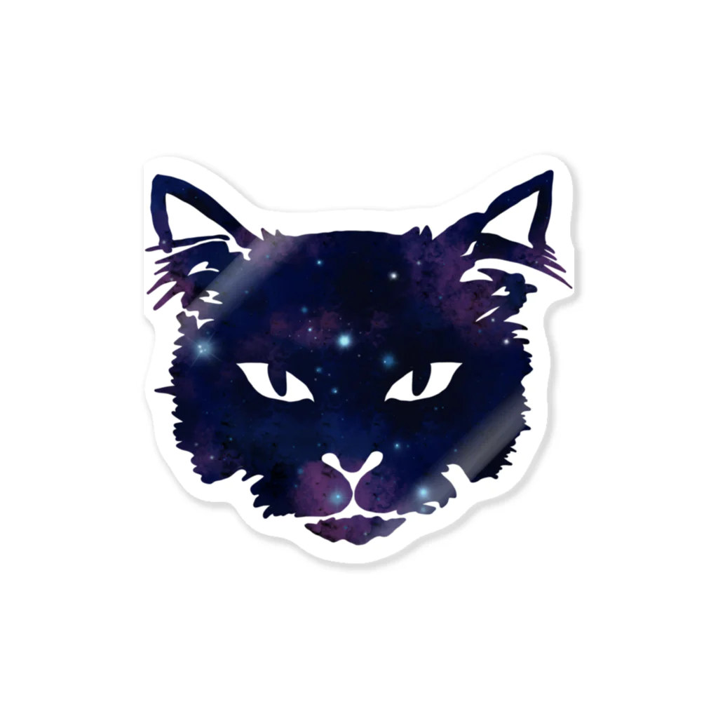 Niea999’s プチハッピー shopのGalaxy cat Sticker