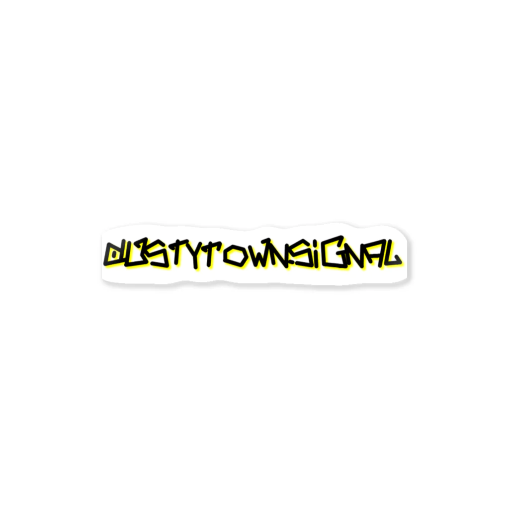 dustytownsignalsのDustyTownSiggnals logo パーカー ステッカー