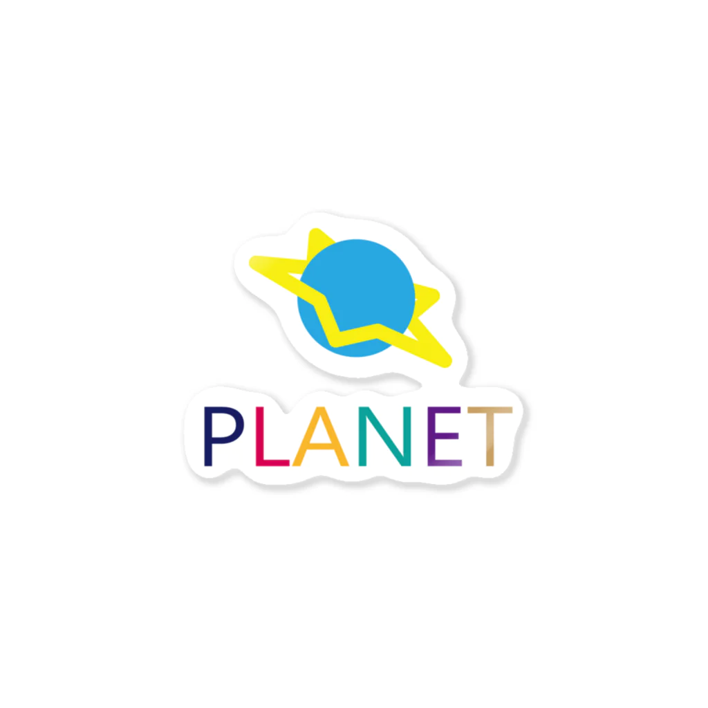 PLANET公式グッズのPLANET ステッカー