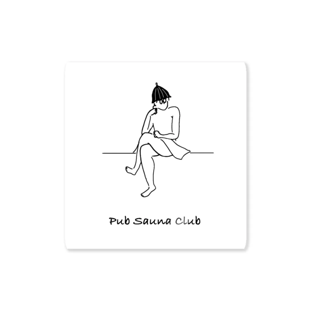 Pub Sauna Clubのsauna guy Sticker