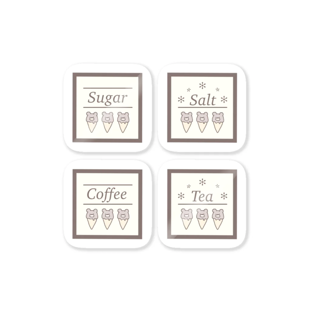 蜜ʕ•ﻌ•✻のSugar,Salt,Coffee,Tea Sticker