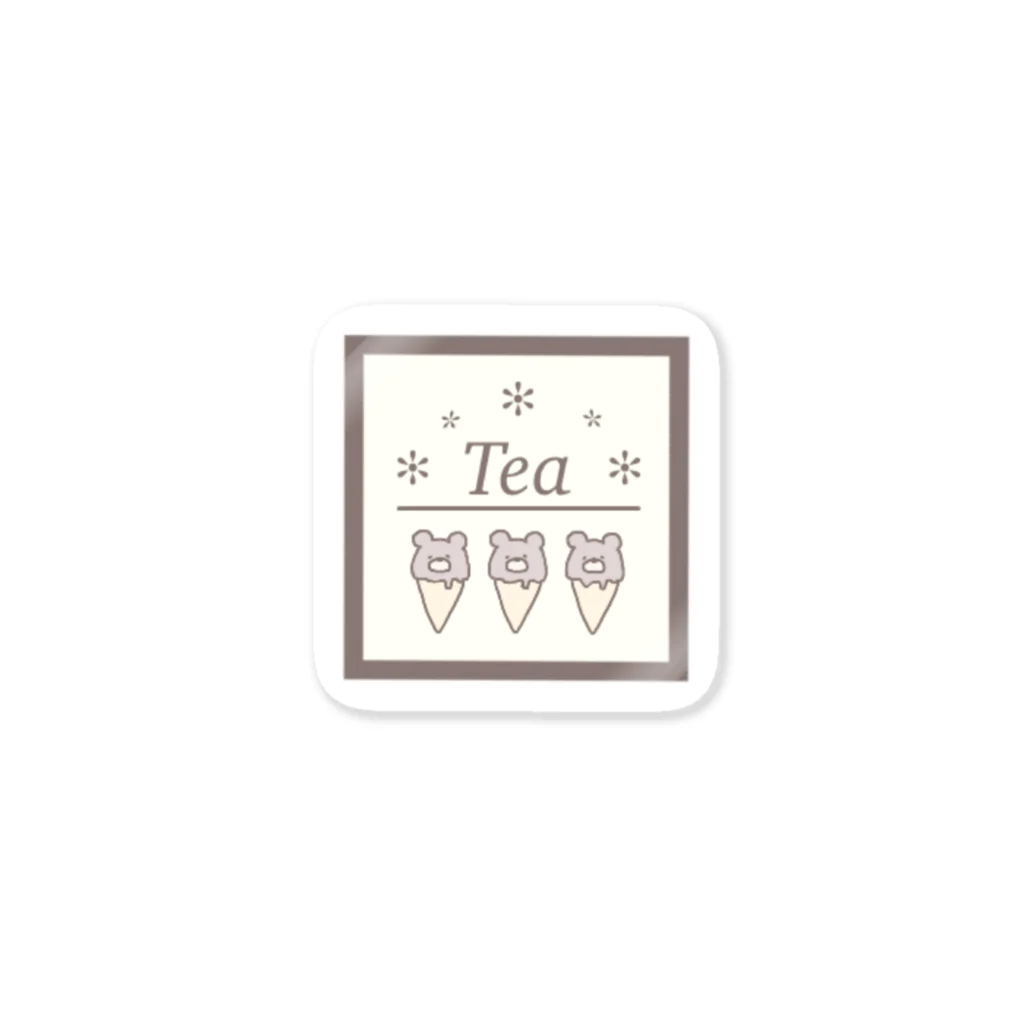 蜜ʕ•ﻌ•✻のTea ステッカー