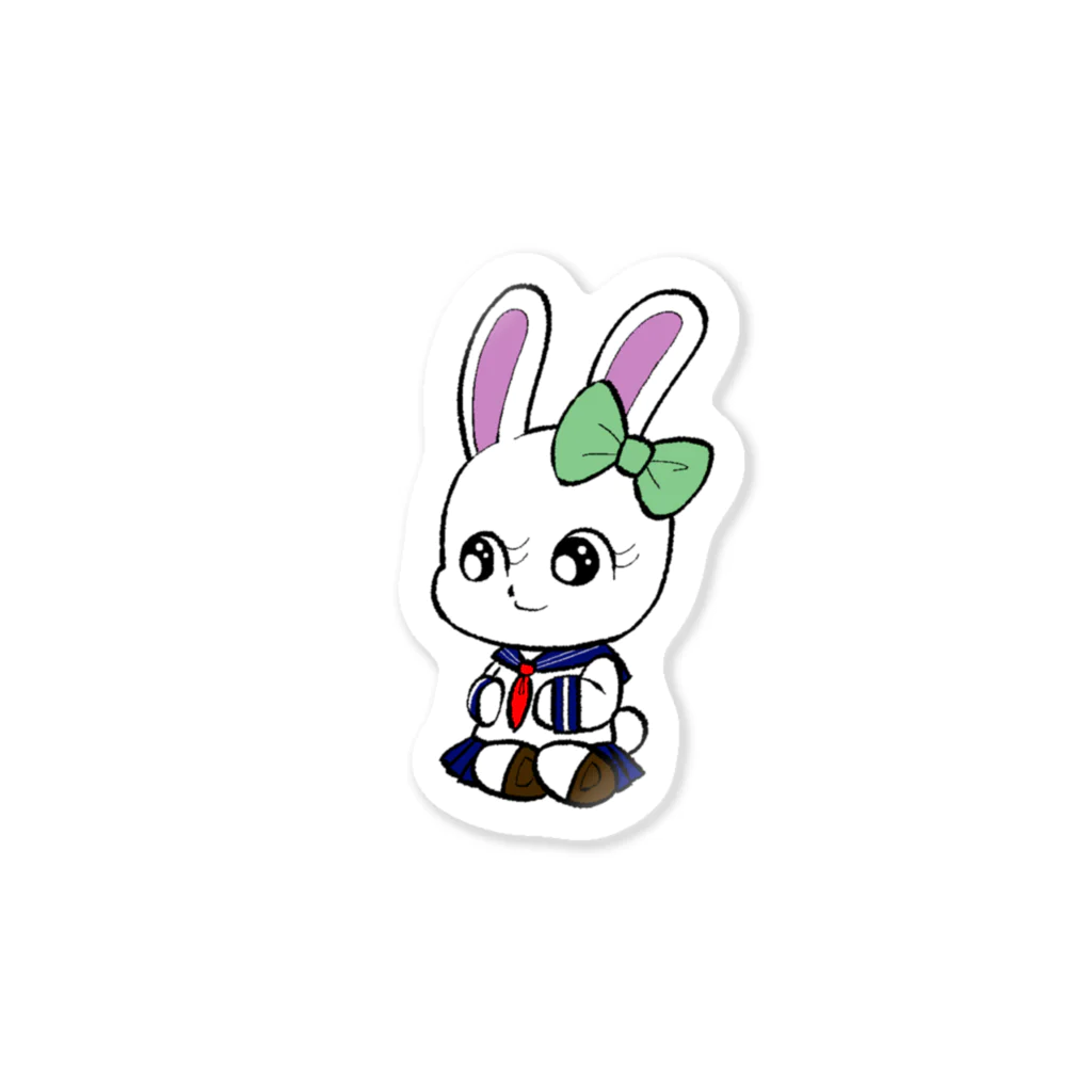 バーベキュー大学のセーラーうさちゃん Sticker