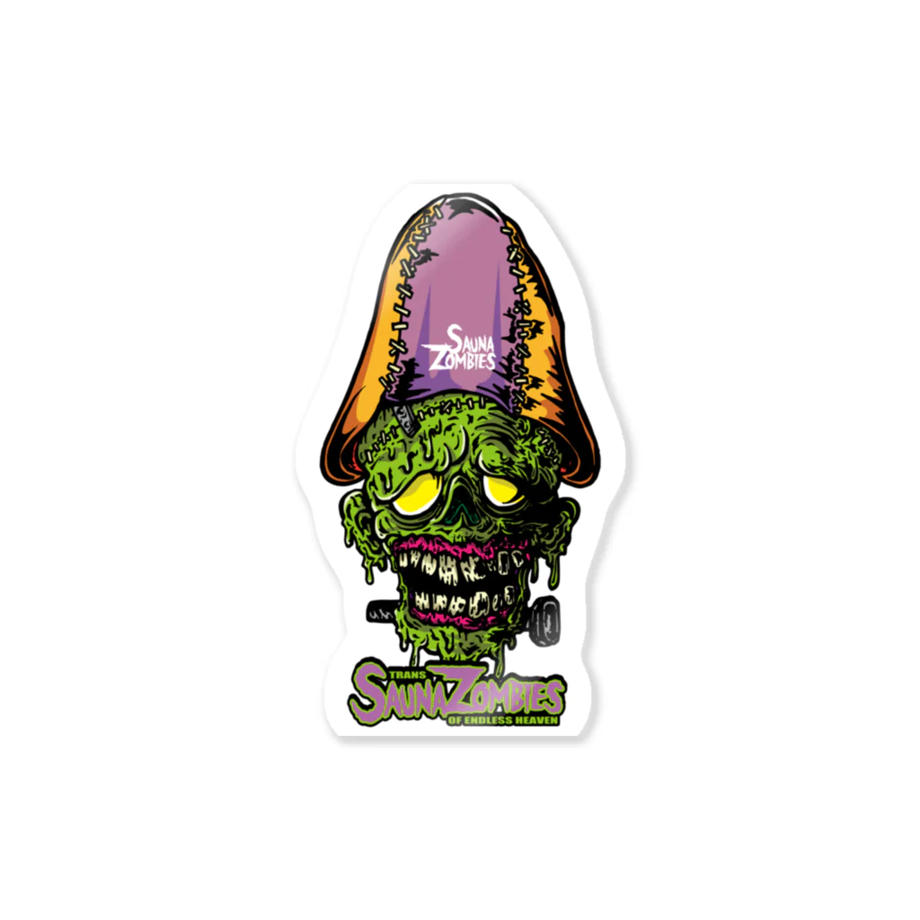 SAUNA ZOMBIESのSAUNAZOMBIES - FRANKEN STICKER - ステッカー