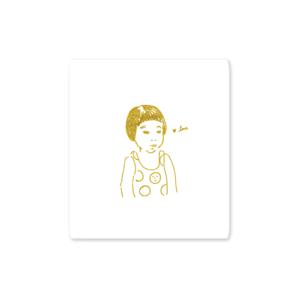 まるいいぬのおかっぱちゃん Sticker