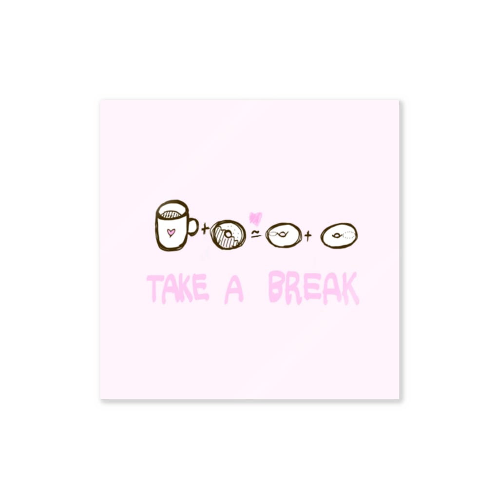 数学女学生のドーナツ Sticker