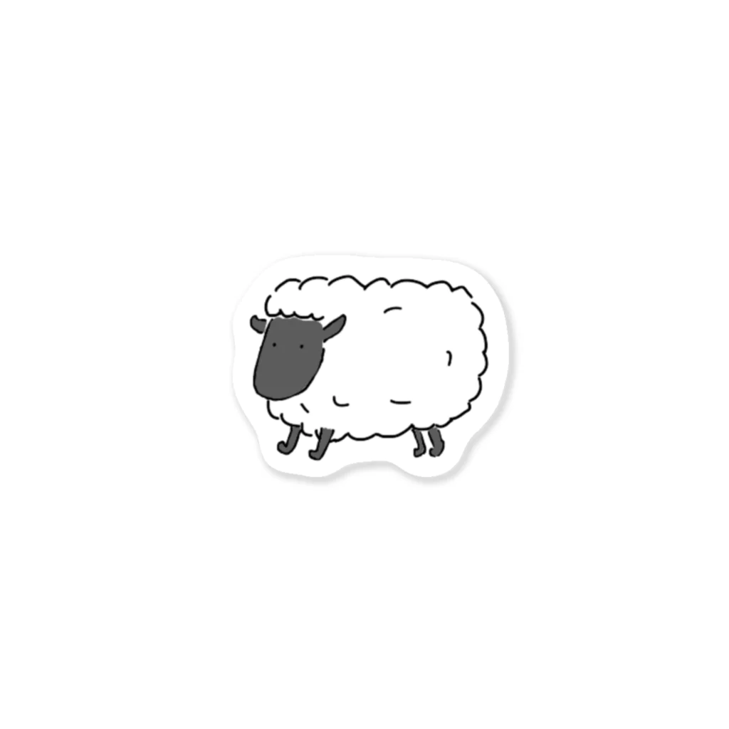 CGCの羊(黒) Sticker