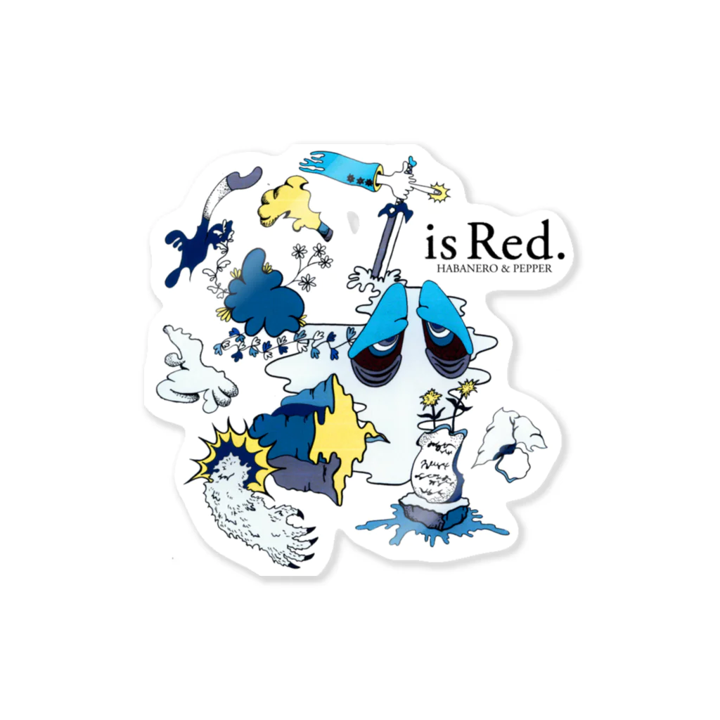 ハバネロ胡椒のハバネロ胡椒「is Red.」記念グッズA Sticker