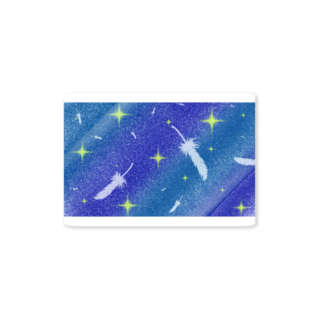 Starの羽根と夜空 Sticker