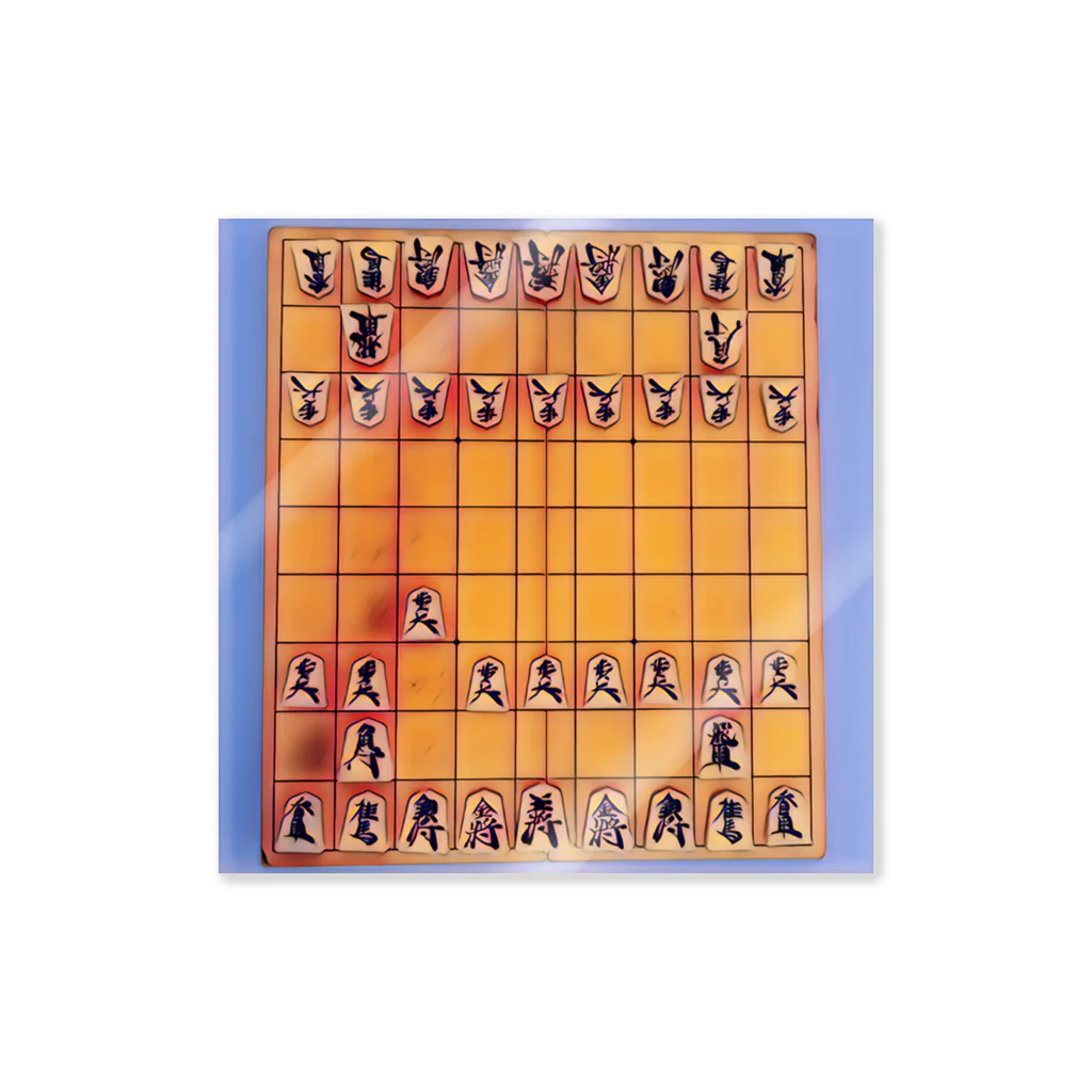モアイの将棋の初手▲７六歩 バージョン5 ステッカー